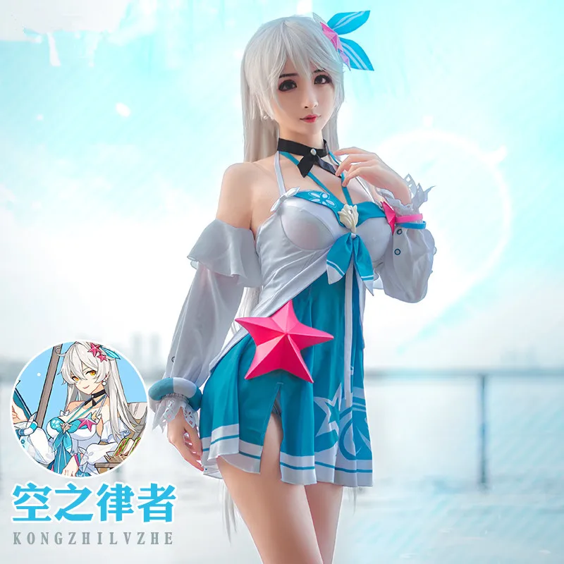 Аниме Honkai Impact 3 NaCl Бикини платье игры вечерние платья Косплей Костюм Униформа полный комплект