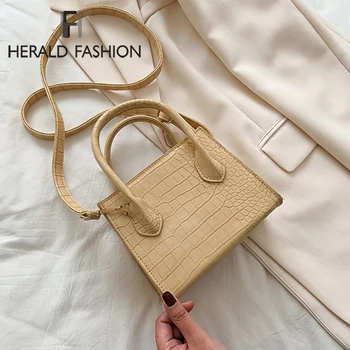 

Herald Fashion small Women Bag pu Leather Top-handle Handbags PU Shoulder Bag Flap Crossbody Bags for Women Simple Totes