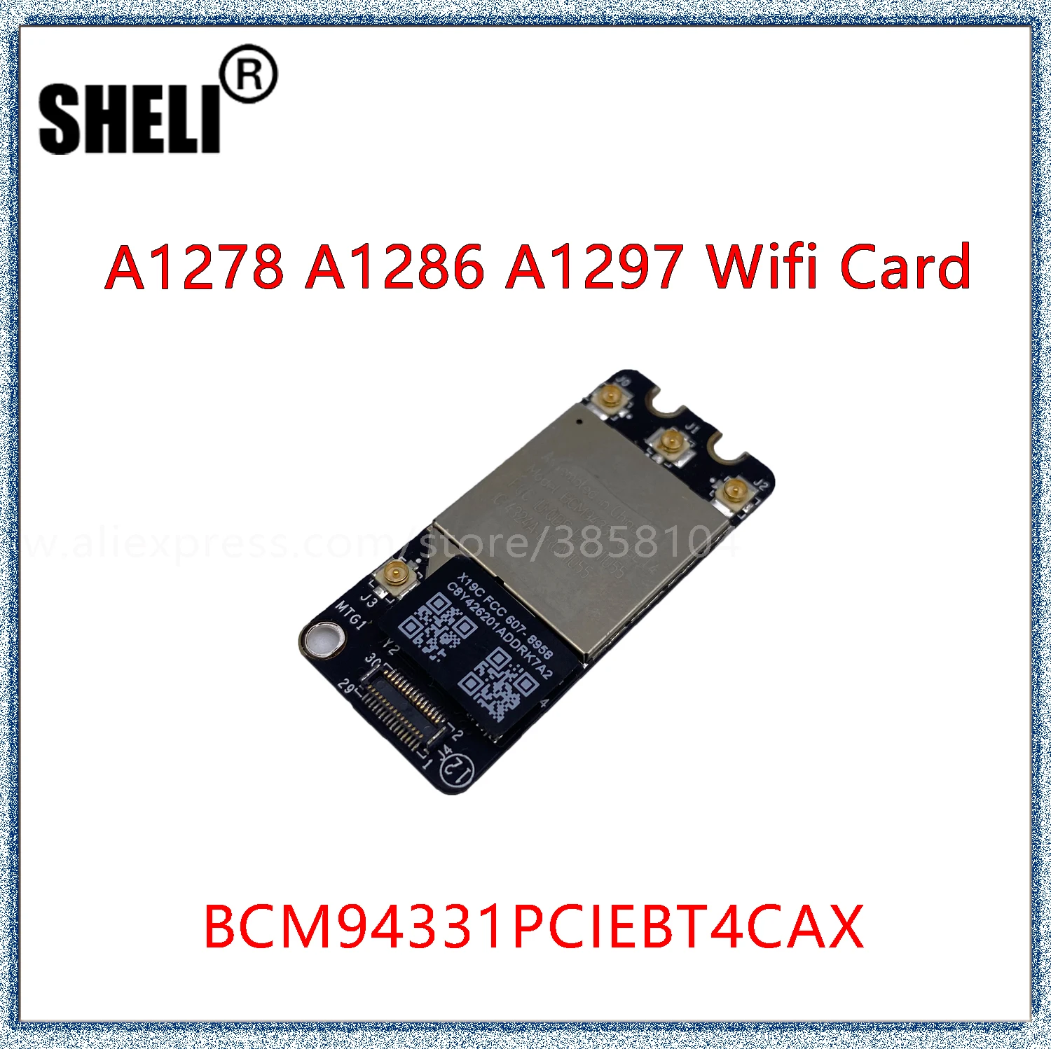 SHELI For A1278 A1286 A1297 Macbook Pro 13&quot 15&quot 17&quot Bluetooth 4.0 Wifi Card Airport 2011 2012 607-8958 | Компьютеры и офис
