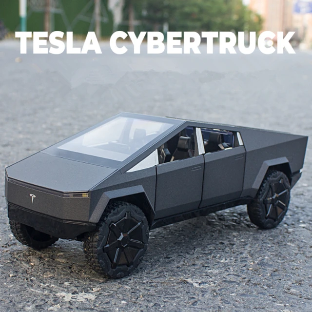 New 1/24 Tesla Cybertruck Pickup Alloy Car Model Diecasts Metal Toy Off-road Vehicles Car Model Simulation Collection Kids Gift 3