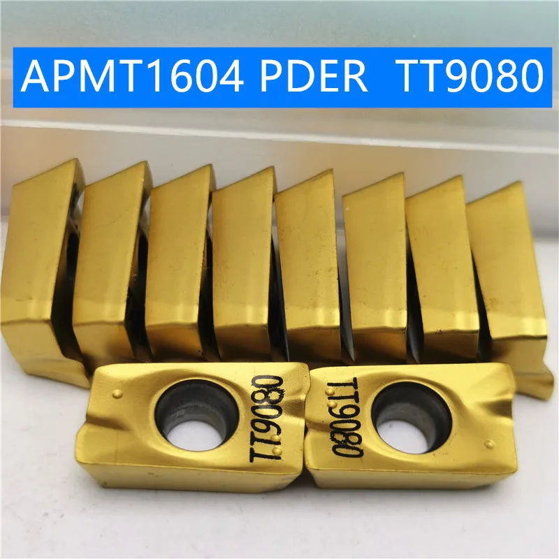 

10PCS APMT1604 PDER TT9080 Carbide insert Milling tools Face milling turning tools Lathe cutter Tool turning insert APMT 1604