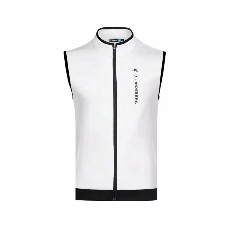 Куртка для гольфа мужская зимняя JL одежда для гольфа с бархатной жилетка для гольфа без рукавов Повседневная дизайнерская однотонная теплая куртка для гольфа