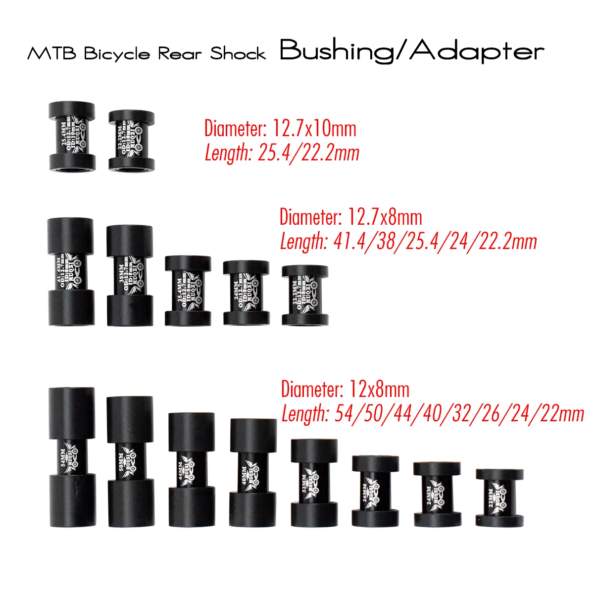 15 Models Mountain Bicycle Rear Shock Adapter Inflection Point Bushing