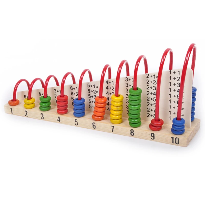 Деревянные Abacus костяшки математические игрушки облака вычисления бусина блоки Дети Обучение по методу Монтессори Ранние развивающие детские игрушки