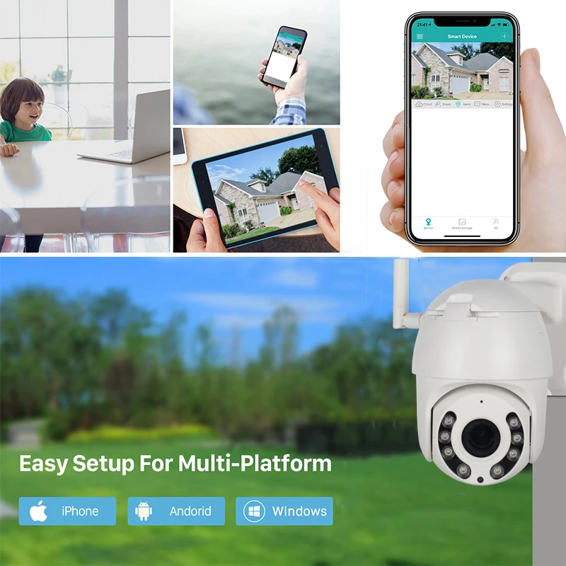 PTZ HD 1080P облачная IP камера CCTV Беспроводная WiFi ИК полноцветная камера ночного видения ip-камера наблюдения уличная камера WiFi Беспроводная
