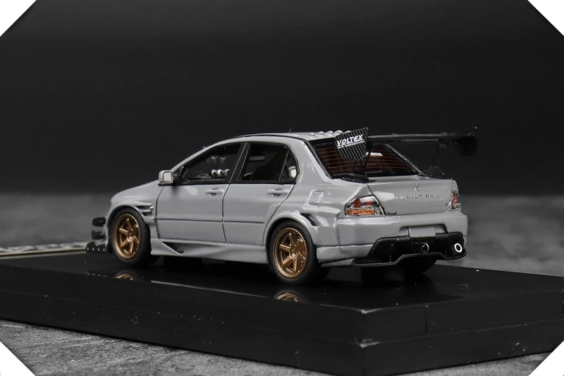 1: 64 масштаб EVO VII модель автомобиля девять поколения серая Смола высокая имитация статического состояния игрушечные машинки модлы изысканный коллекционный подарок