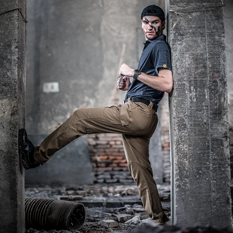 IX9 брюки карго мужские эластичные хлопковые|Походные штаны| |