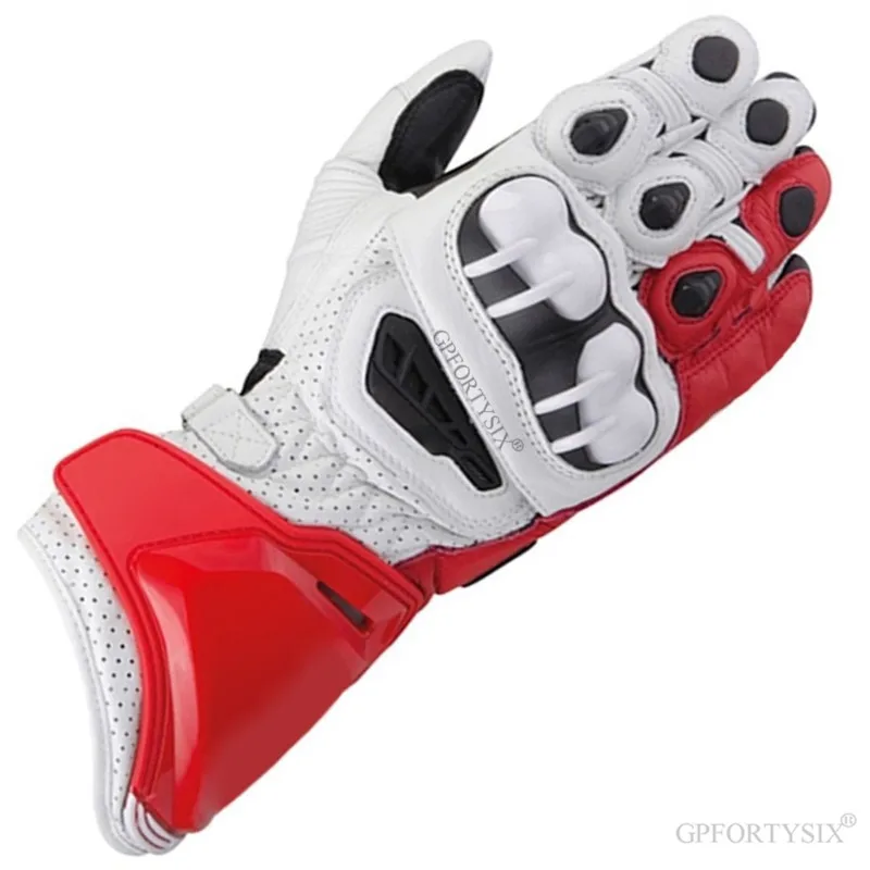 Alpine Men Leather Motorcycle Gloves Moto Gp Road Racing Glove Stars Full Finger PRO Cycling Racing Motocross Luvas