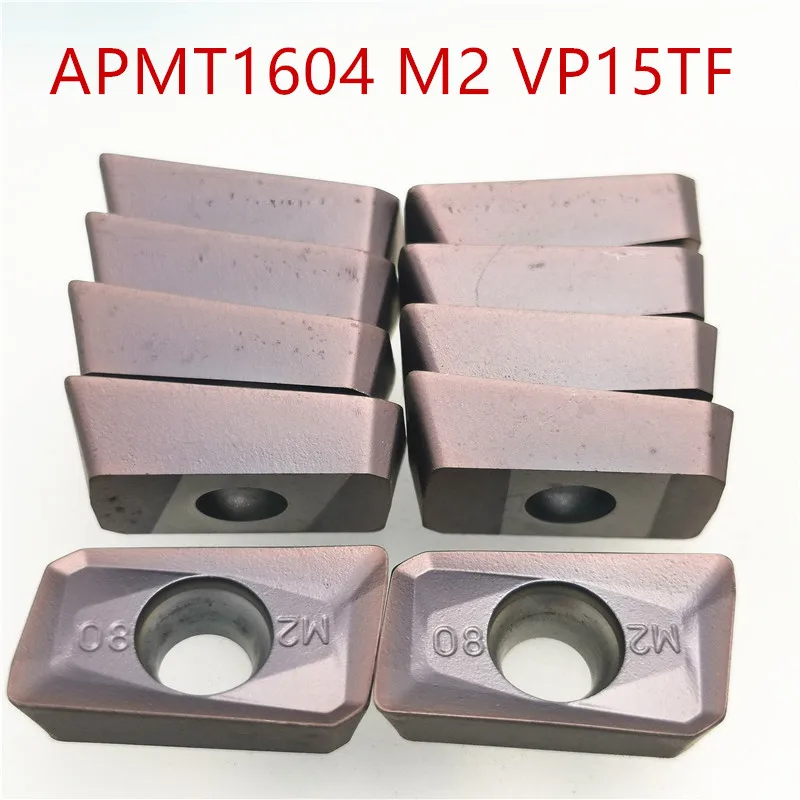 100 шт. APMT1604 M2 VP15TF APMT1604 H2 VP15TF поворотные твердосплавные вставки инструмент APMT 1604