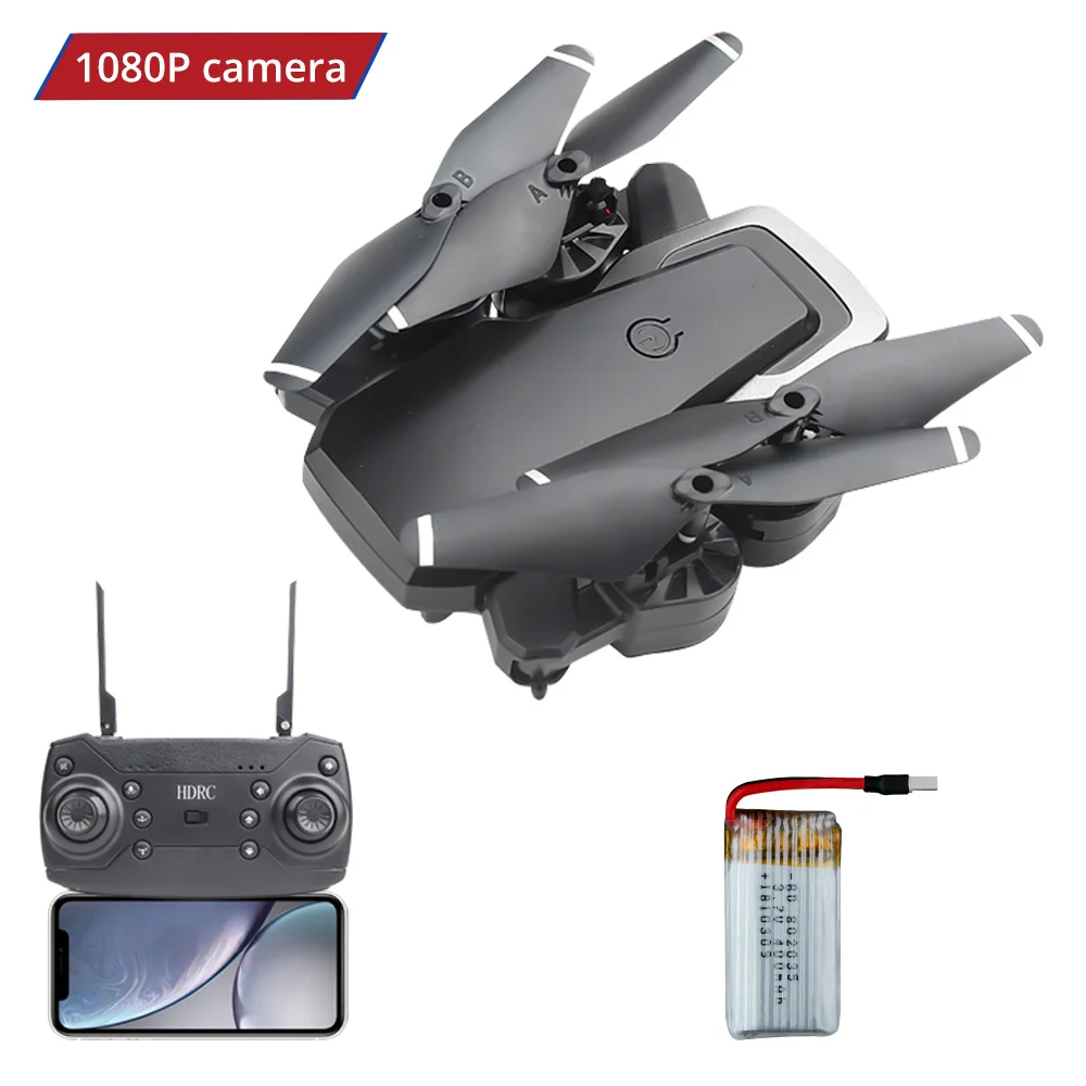 JC-RC-6-1080P-BK AHOHA RC Quadcopter Remote Controll Camera Drone With HD Camera FPV WIFI 720P/1080P Foldable Mini Altitude Hold Helicopter Toys - Цвет: JC-RC-6-1080P-BK