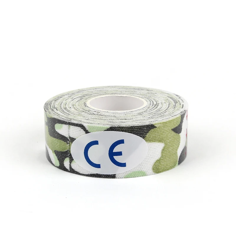 2.5light green camo Кинезиологическая лента водонепроницаемая Спортивная восстановительная Защитная муфта для мышц облегчение боли поддержка повреждения спортзала фитнес бинт два типа протектор - Цвет: 2.5light green camo