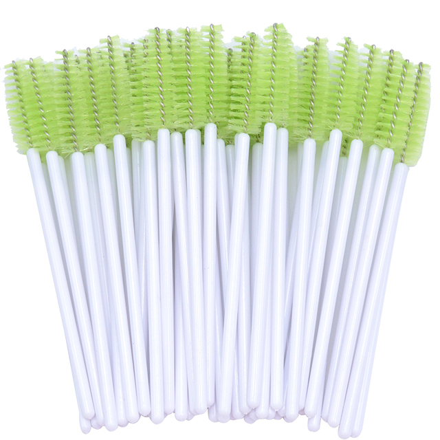 Newest Crystal 3D Eyelash Mascara Wands Clear Lash Spoolies Wholesale Eye Lashes Brushes Micro Applicators