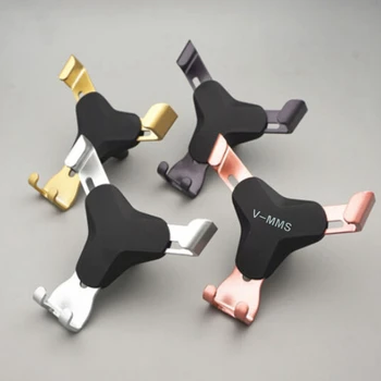 

Car Outlet Triangle Phone Bracket 2019 New Aluminum Car Air Vent Gravity Design Mount Holder Stand For Mobile Phone Tablet