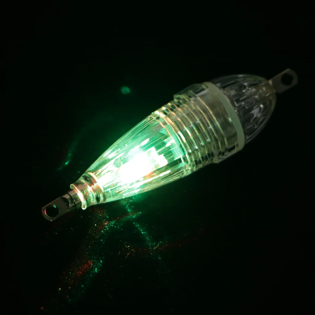 LED Fishing Light Night Fishing Lure Strobe Squid Lure Light Underwater Fish Attracting Light