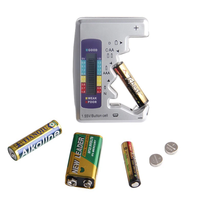 BMBY-цифровой тестер для проверки емкости батареи тестер для C/D/9 V/AA/AAA/1,5 V литиевая батарея источник питания измерительный прибор