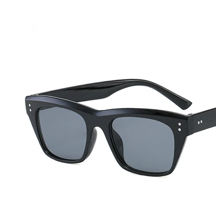 

Gafas de sol para mujer, gafas de sol Retro de diseño de marca transparente de Marco rectangular, gafas de sol Unisex cuadradas