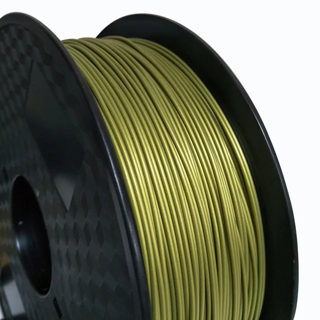 bronze Нить для 3d принтера металлическая PLA 1,75 мм 1 кг катушка Металл золото серебро медь бронза Матовый бронзовый металлик PLA материалы для печати - Цвет: bronze