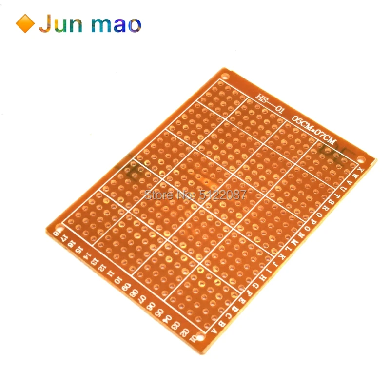 10 шт./лот 5x7 см 5x7 прототип бумага Медь PCB Универсальный Эксперимент матричная схема бренд