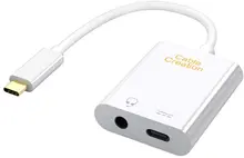 2 in 1 USB C to 3 5mm Headphone Audio Adapter with USB C Female Charging Port Compatible for Phone Pixel 3 3XL S9 Note 9 LG G5