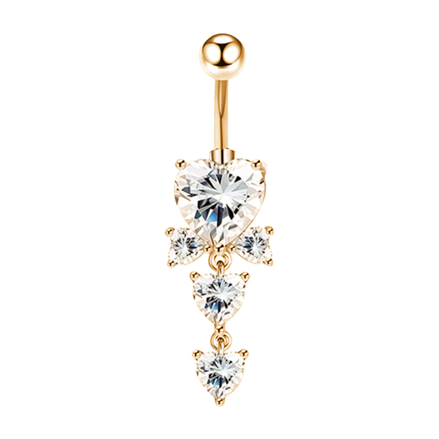 Belly Button Ring Angel Wing Belly Piercing Ring Sexy Navel Piercing Bar Flower Belly Bar Navel Piercing Ombligo Dangle