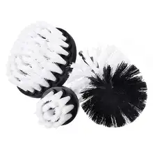 3 шт./компл. электрическая насадка в виде щетки комплект пластиковая круглая Чистящая Щетка для ковра стеклянная Автомобильная Резина нейлоновые щетки электрическая щетка дрель