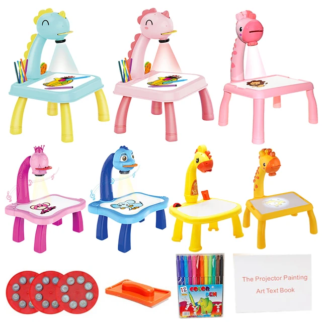 Dzieci projektor Led rysunek artystyczny stół zabawki dzieci tabliczka