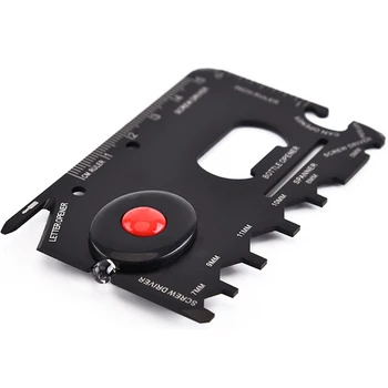 

Hot Selling Multifunction Outdoor Survival Tool Credit Card Sized with LED Light for Camping