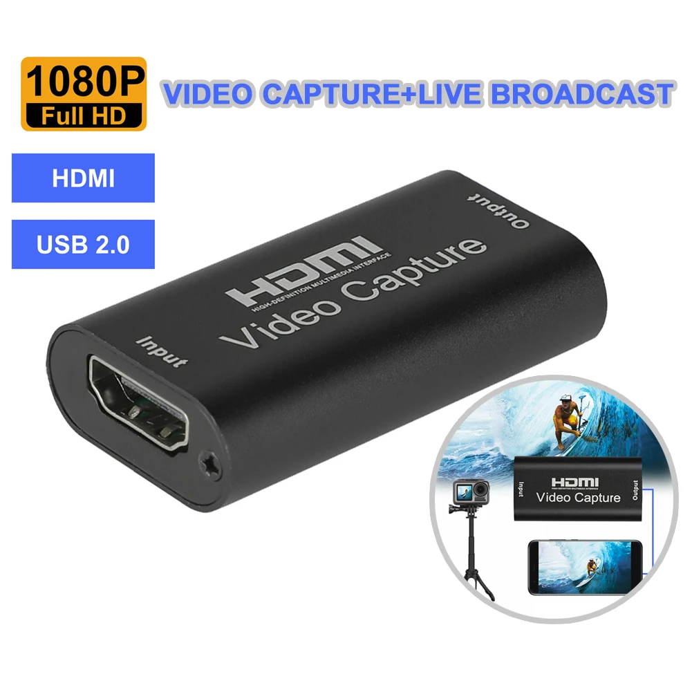 HDMI устройство видеозахвата HD 1080p 30 кадров в секунду видео запись диск рекордер