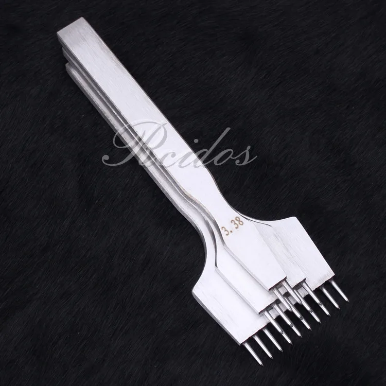 Distance 3.38mm RCIDOS интегрированный часового пояса дырокол, 2+ 5+ 10 круглый Шить дырокол инструмент ручным швом дыропробивной пресс, Dist: 3/3. 38/3. 85/4 мм - Цвет: Distance 3.38mm