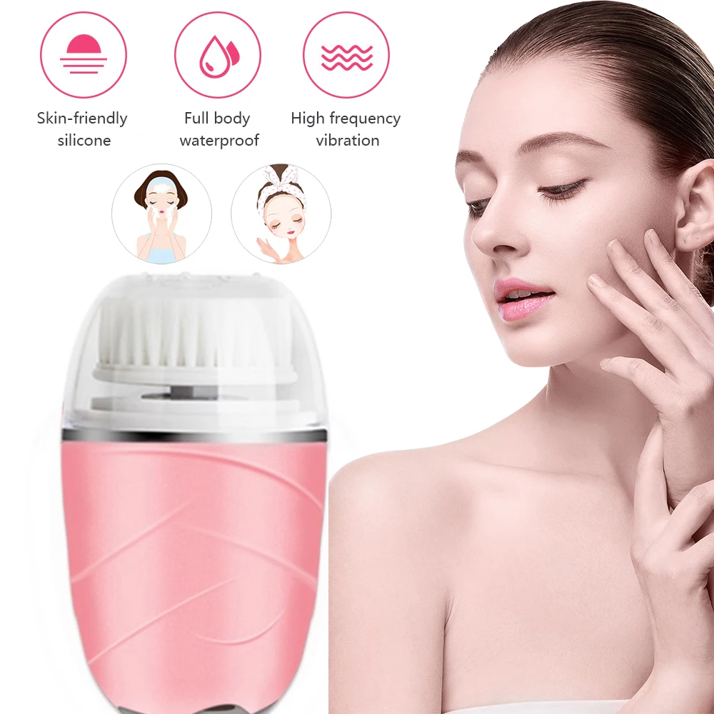 

3 In 1 Face Cleansing Brush Blackhead Face Skin Care Beauty Brush Instrument Electric Brush For Face Cleaning