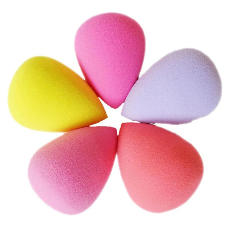 

5PCS Sponge Puff Waterdrop/Gourd Shape Cosmetic Puff Makeup Blending Foundation Liquid Powder Soft Puff Colorful Makeup Tool