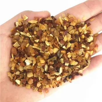 

Wholesale 50g 5-7mm Natural Amber Tumbled Bulk Stone Chips Crystal Healing Specimen Decor Natural Quartz Crystals