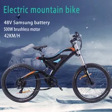 26 дюймов Электрический велосипед eBike Открытый 500 Вт высокоскоростной Электрический горный велосипед E-Bike ЕС вилка Скутер мопед moto eletrica
