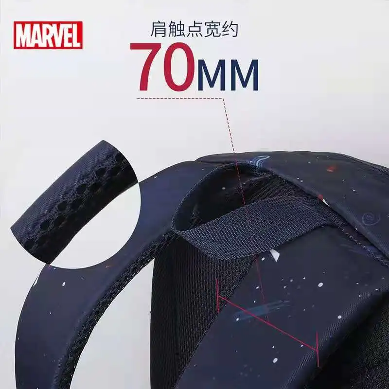 Disney New School Bag For Boys Primary Student Shoulder Orthopedic Backpack Large Capacity Grade 1-5 Spider Iron Man Mochilas