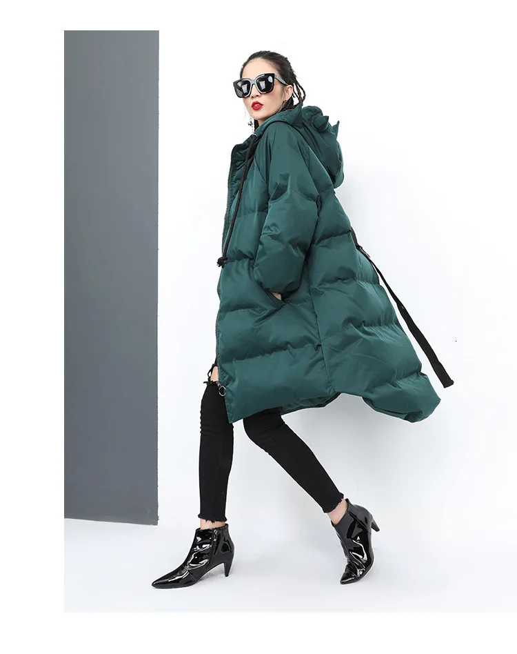 Max LuLu модная Корейская женская готическая одежда женские зимние куртки теплые стеганые пальто Повседневная парка с длинным капюшоном плюс размер