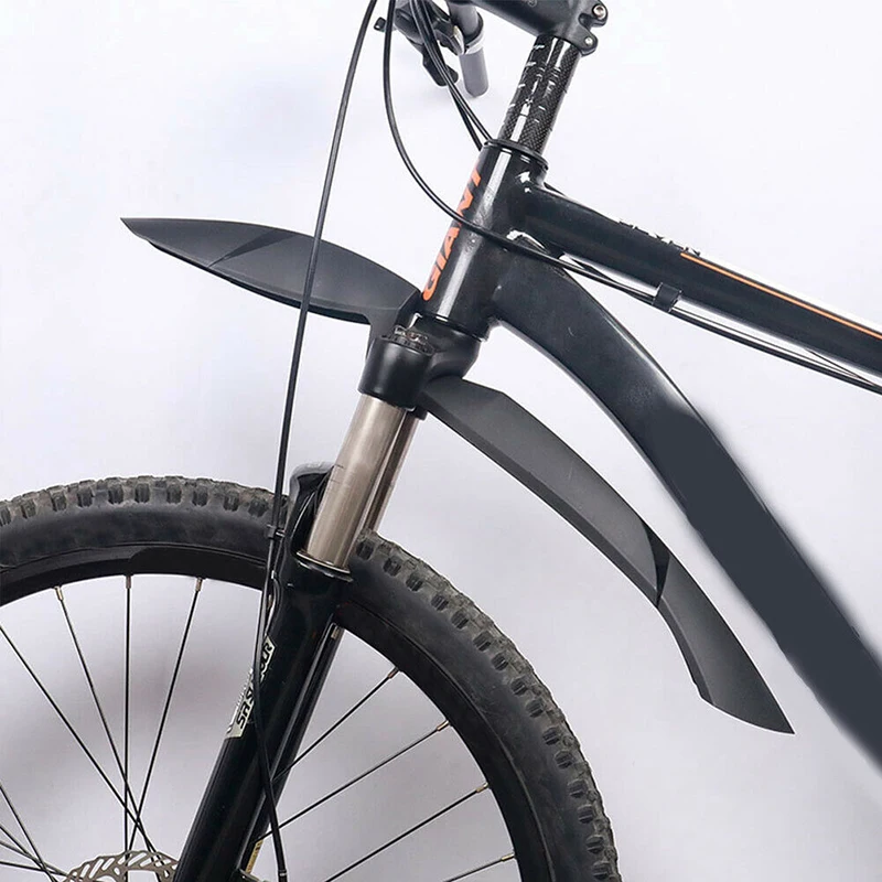 2 шт Пластиковые MTB Брызговики быстросъемные черные велосипедные Крылья переднее+ заднее крыло подходит для 24-29 дюймов горный велосипед