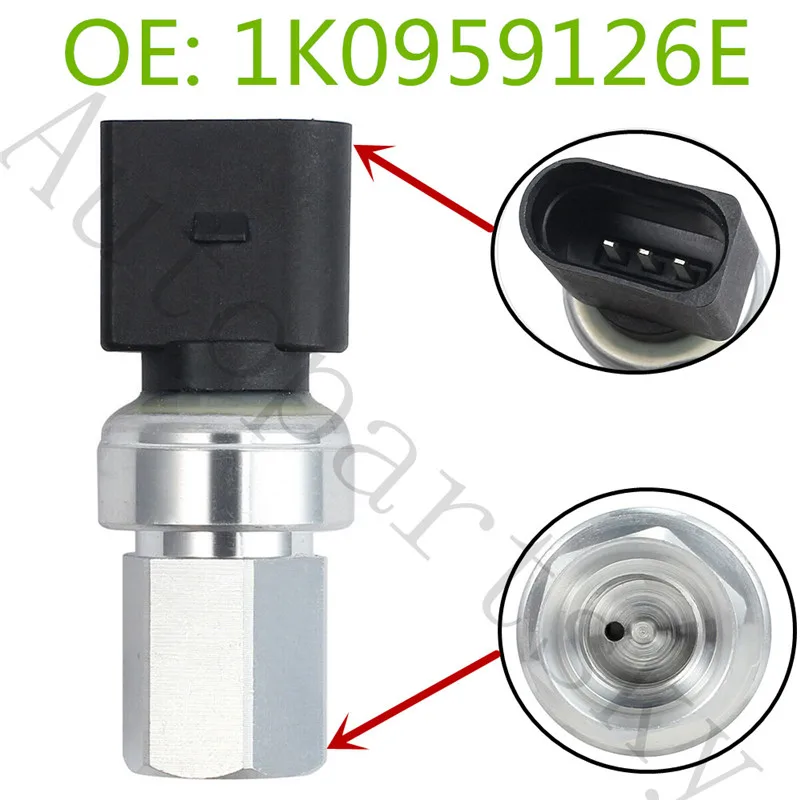

1K0959126E New For Audi A3 Q7 TT for VW Beetle Golf Passat A/C Conditioning Pressure Sensor OEM 1K0959126A 1K0959126B 5K0959126