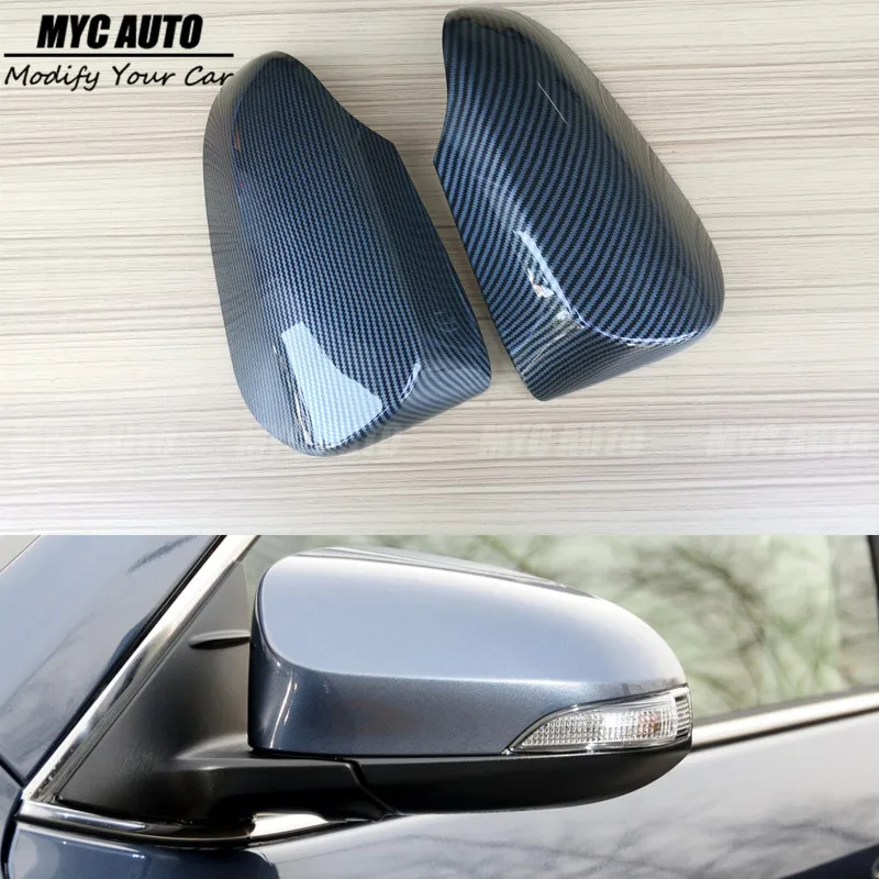 Углеродное волокно зеркальная Крышка для Toyota Camry 2007 2008 2009-2012 2013- для оптики+ сменная задняя сторона зеркало заднего вида крышки - Цвет: 12-16 Camry
