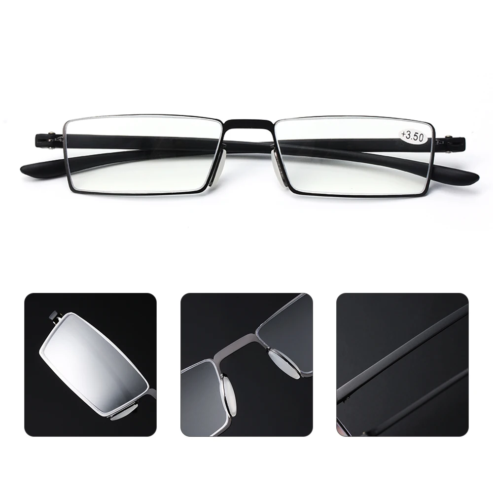 1 комплект 360 градусов кольцо фокус очки для чтения для женщин мужчин синий свет блокировка компьютера очки для пресбиопии диоптрий+ 1~+ 3,5