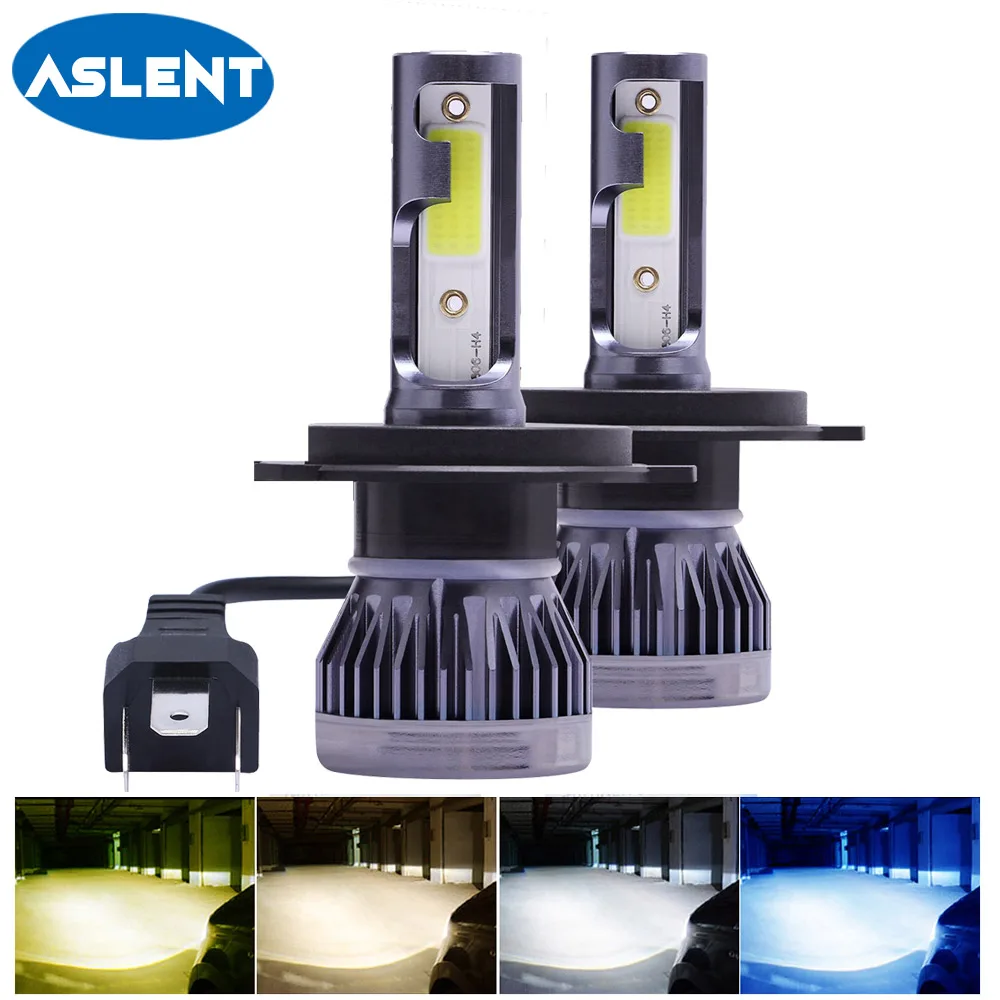 

2Pcs mini H7 H4 LED Bulb Car Headlight H11 H1 H8 H3 H9 9005 HB3 9006 HB4 Auto Headlamp LEDs cold white yellow 3000K 8000K