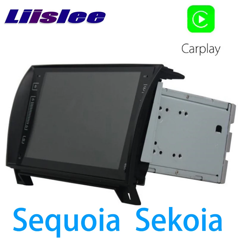 LiisLee Автомобильный мультимедийный GPS Hi-Fi аудио Радио стерео для TOYOTA Sequoia Sekoia 2008 ~ 2018