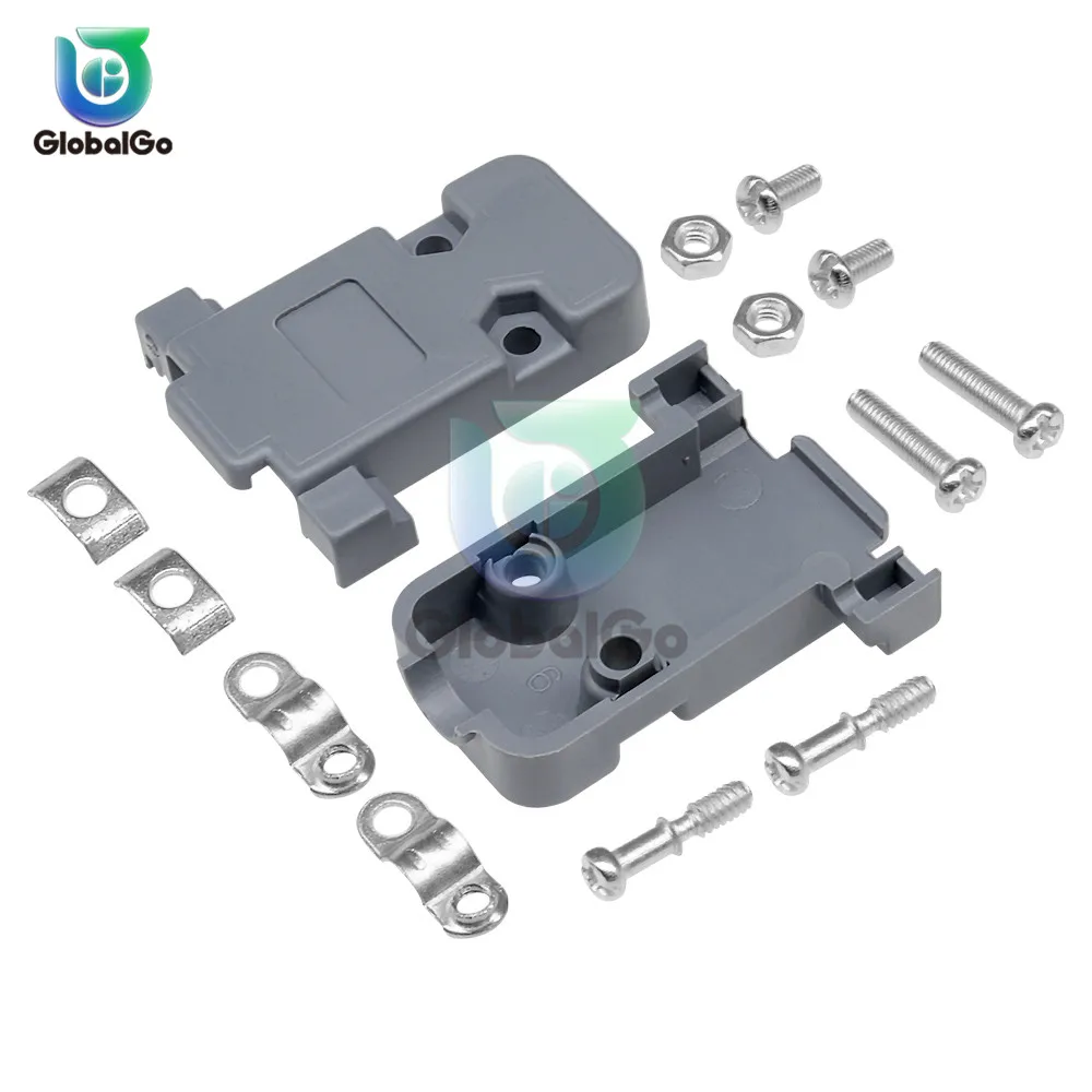 

5pcs/Lot DB9 2 Row 9 Pin DB15 3 Row 15 Pin Connector Case Plastic Hood Cover Connector For DB DB9 DB15 Adapter Housing
