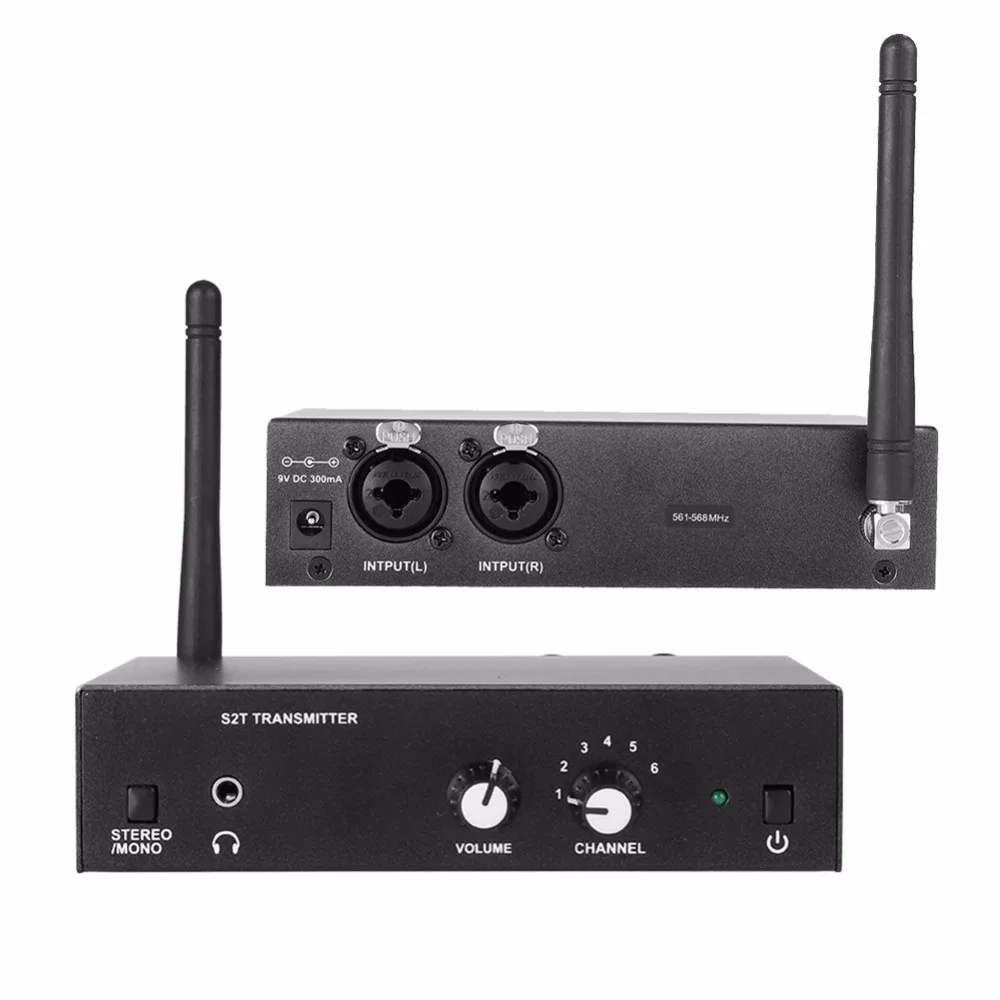 Для ANLEON S2 стерео беспроводной в ухо монитор системы сценический мониторинг 561-568 МГц США штекер 100-240 В