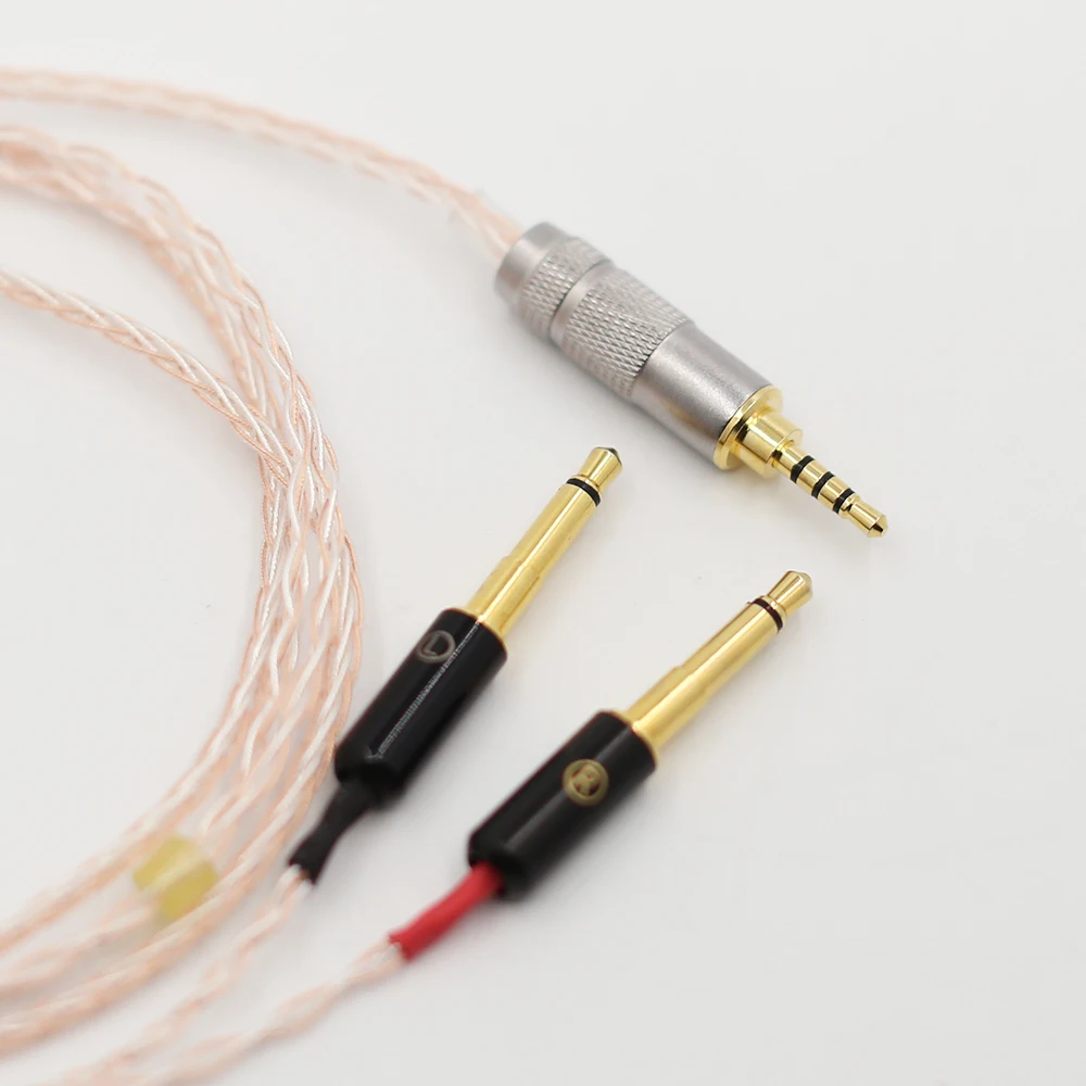 8cores Replacement Headphones Cable Audio Upgrade Cable For Meze 99 Classics Focal Elear Headphones