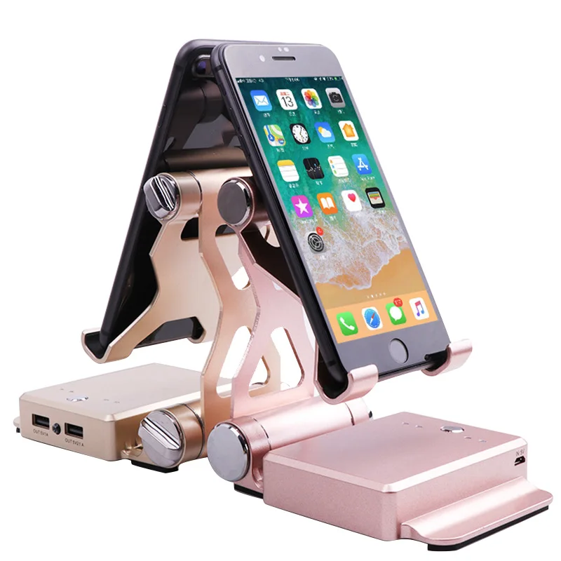 

Mobile Phone Stand Holder Charging Portable Powerbank LED Light Multifunction Bracket GT66