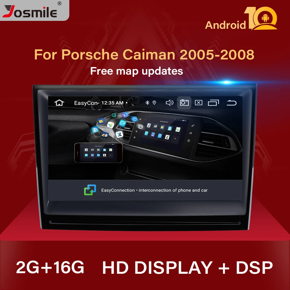 2 64GB Android 13 Double DIN GPS Car Radio For Porsche Cayenne 9PA 2003-2010