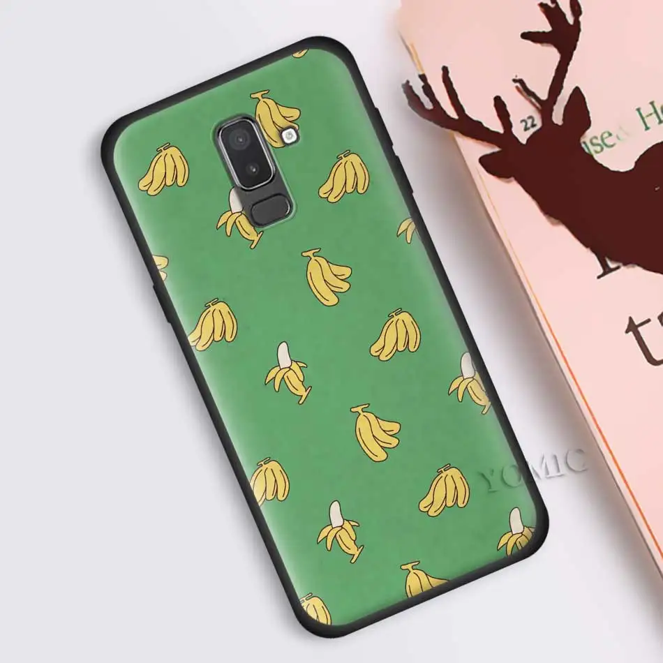 Чехол для samsung Galaxy J8 J6 J4 A6 A7 A8 A9 Plus M10 M20 M30 S M40 силиконовый черный