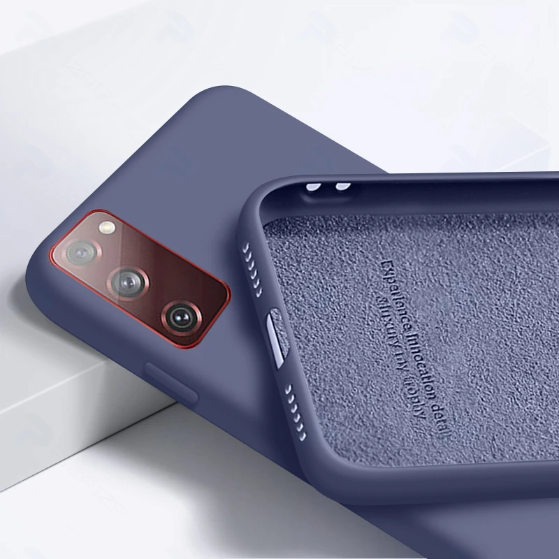 HINWEIS 20 ULTRA HINWEIS 10 LITE 8 9 S10 + S20 + S20 FE Weiche Abdeckung Flüssigsilikonhülle für Samsung Galaxy S21 S21 + S10 S10E S8_voghion.com