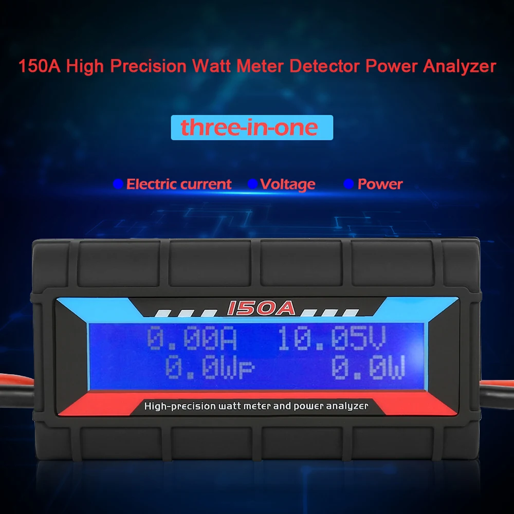 150A High Precision Watt Meter Detector Power Analyzer RC Model Current Voltage Power Model Airplane Meter Supplies