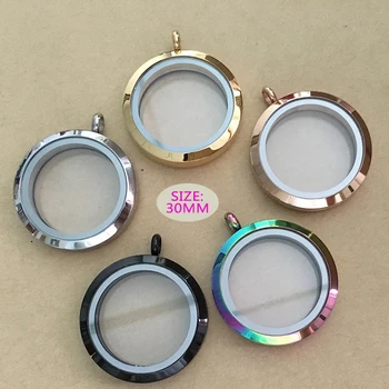 

Rose Gold Black Silver 30mm Screw Twist Stainless Steel Floating Locket Pendant Waterproof Floating Charm Locket For Women Gif